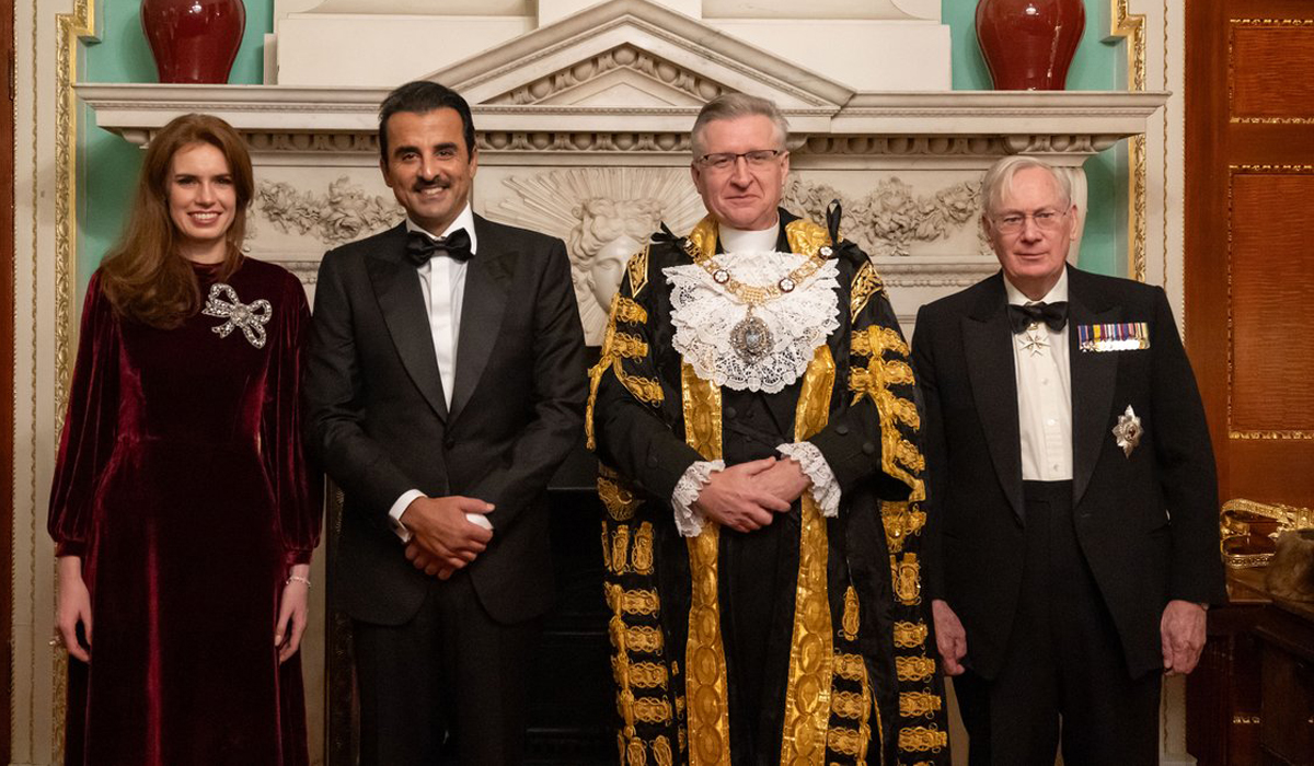 HH the Amir Attends Dinner Banquet Hosted by Lord Mayor of the City of London